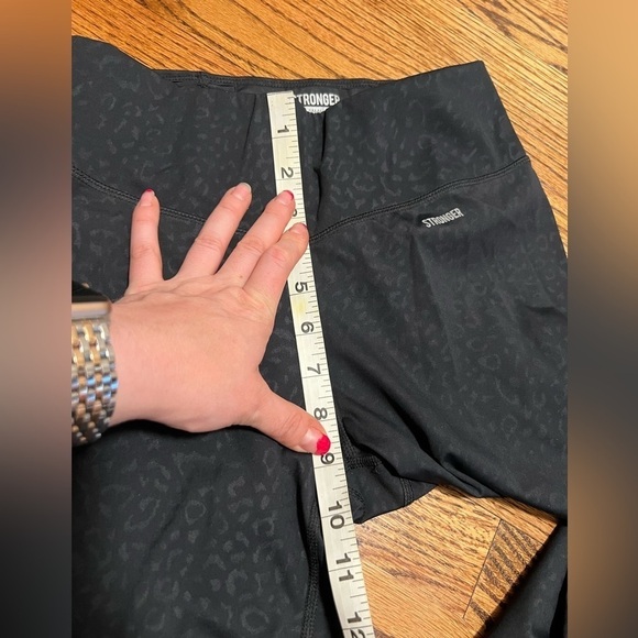 Stronger | Safari Collection Black Animal Print Leopard Sz S - Picture 7 of 8